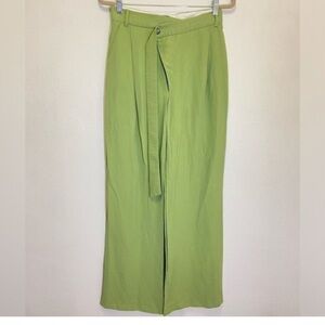 Flowing Wide Leg Pants in Green